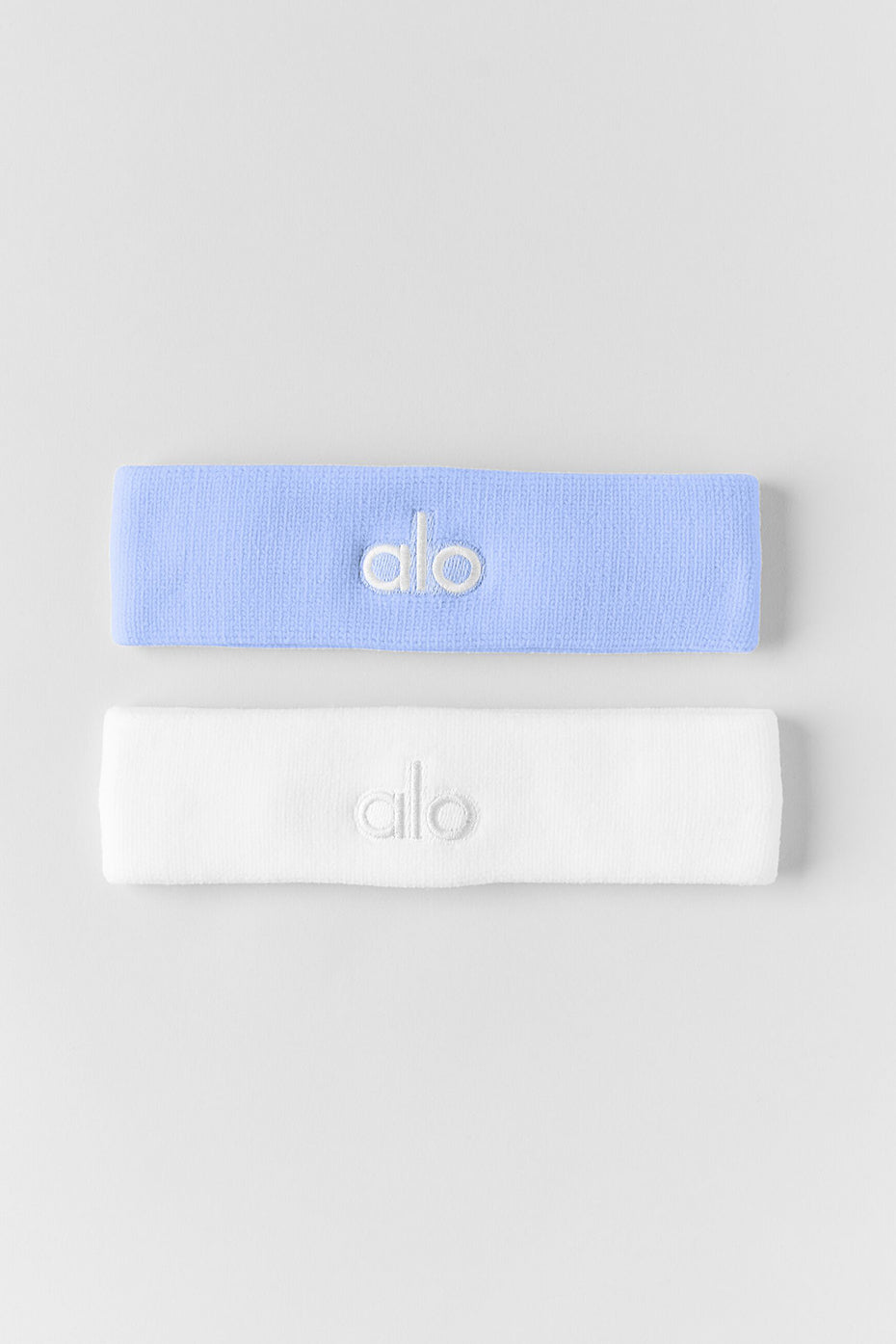 Glow Sweatband (2-Pack) - Light Provence Blue/White - Image 2