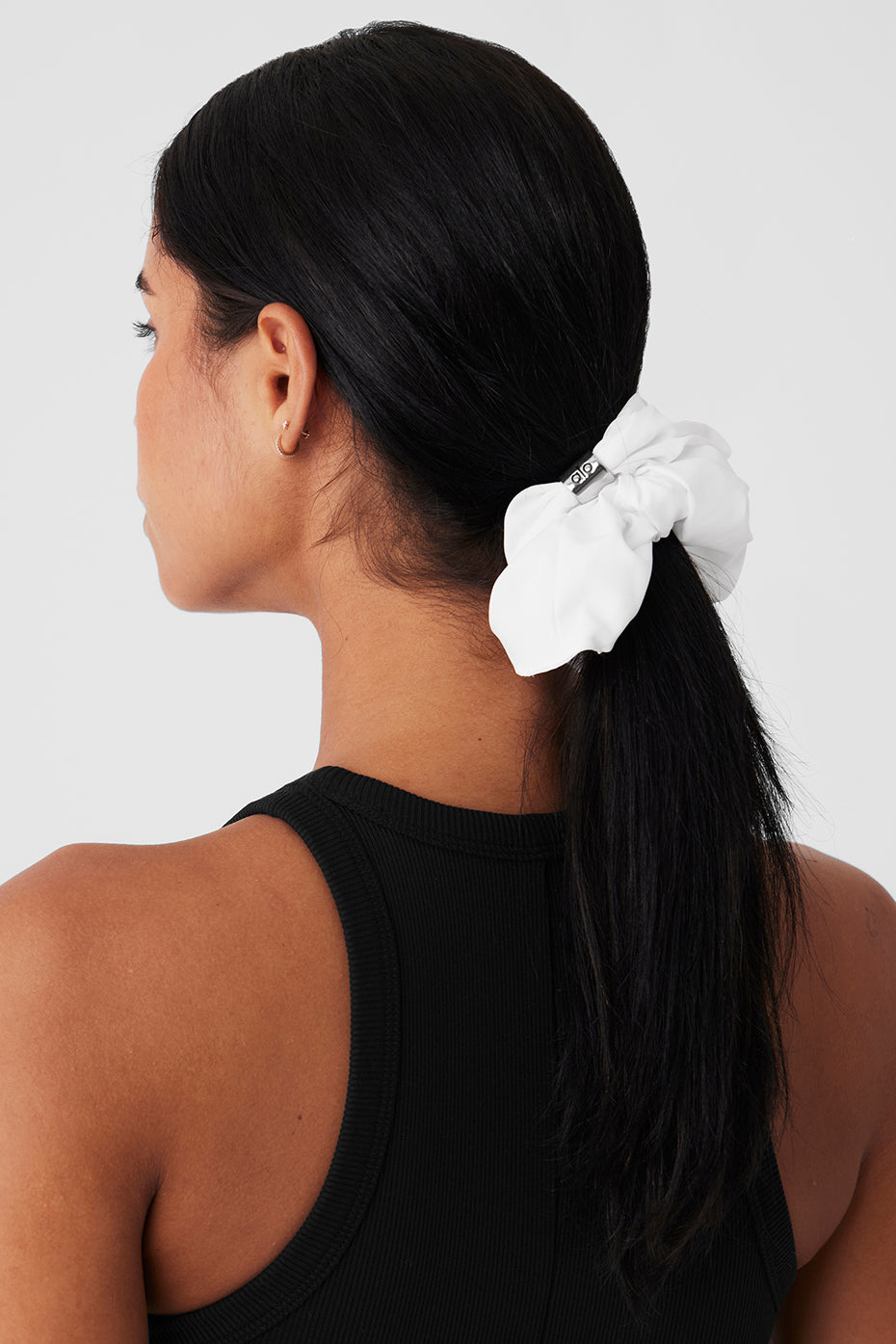 Bead It Oversized Scrunchie - White - Image 2