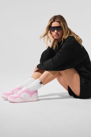 ALO Recovery Mode Sneaker - Pink/White