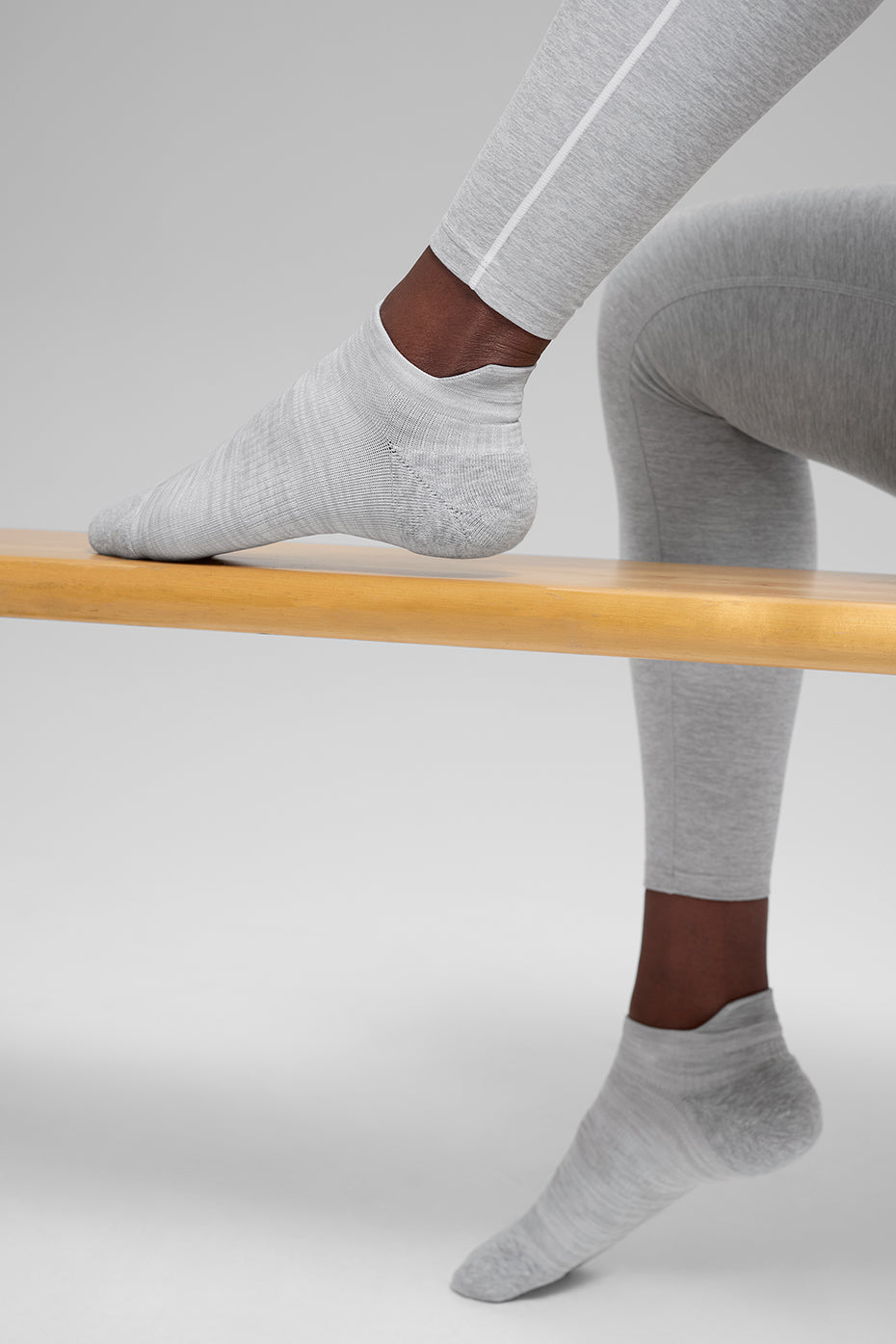 Unisex Performance Tab Sock - Athletic Heather Grey - Image 2