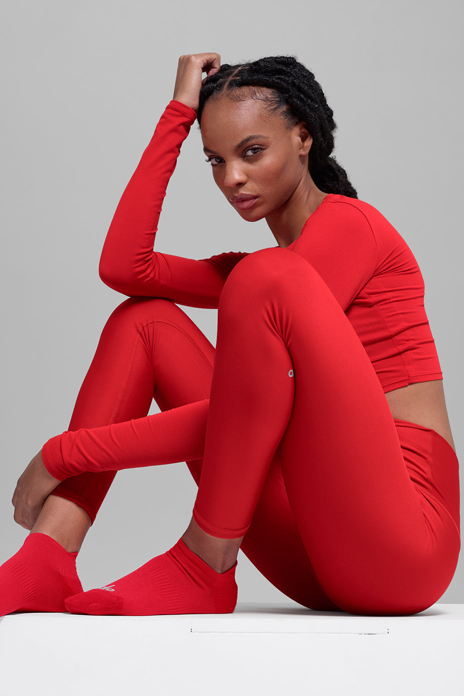 Unisex Performance Tab Sock - Bright Red - Image 2