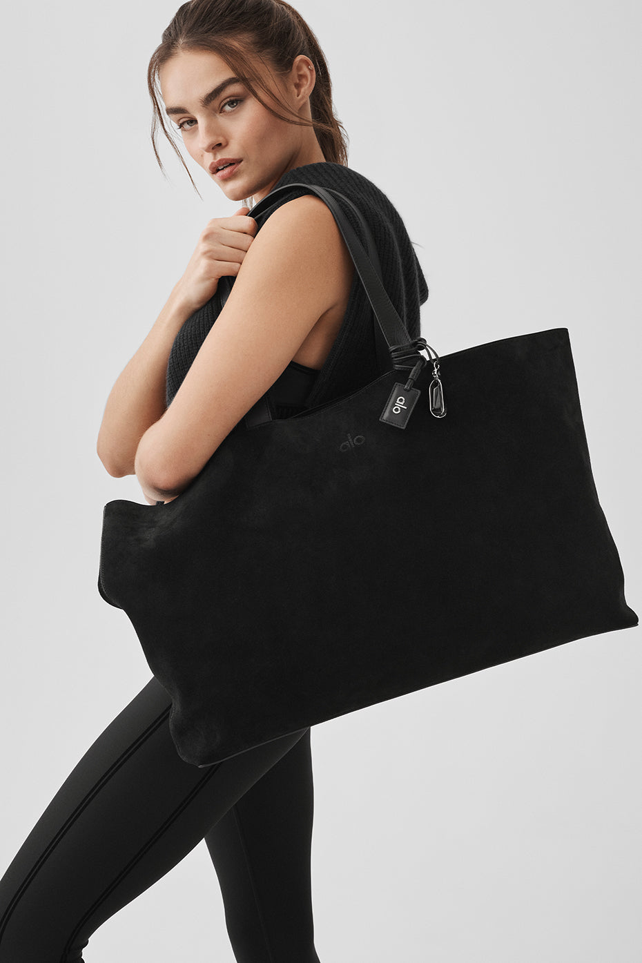 ALO Tranquility Tote - Espresso Suede - Image 7