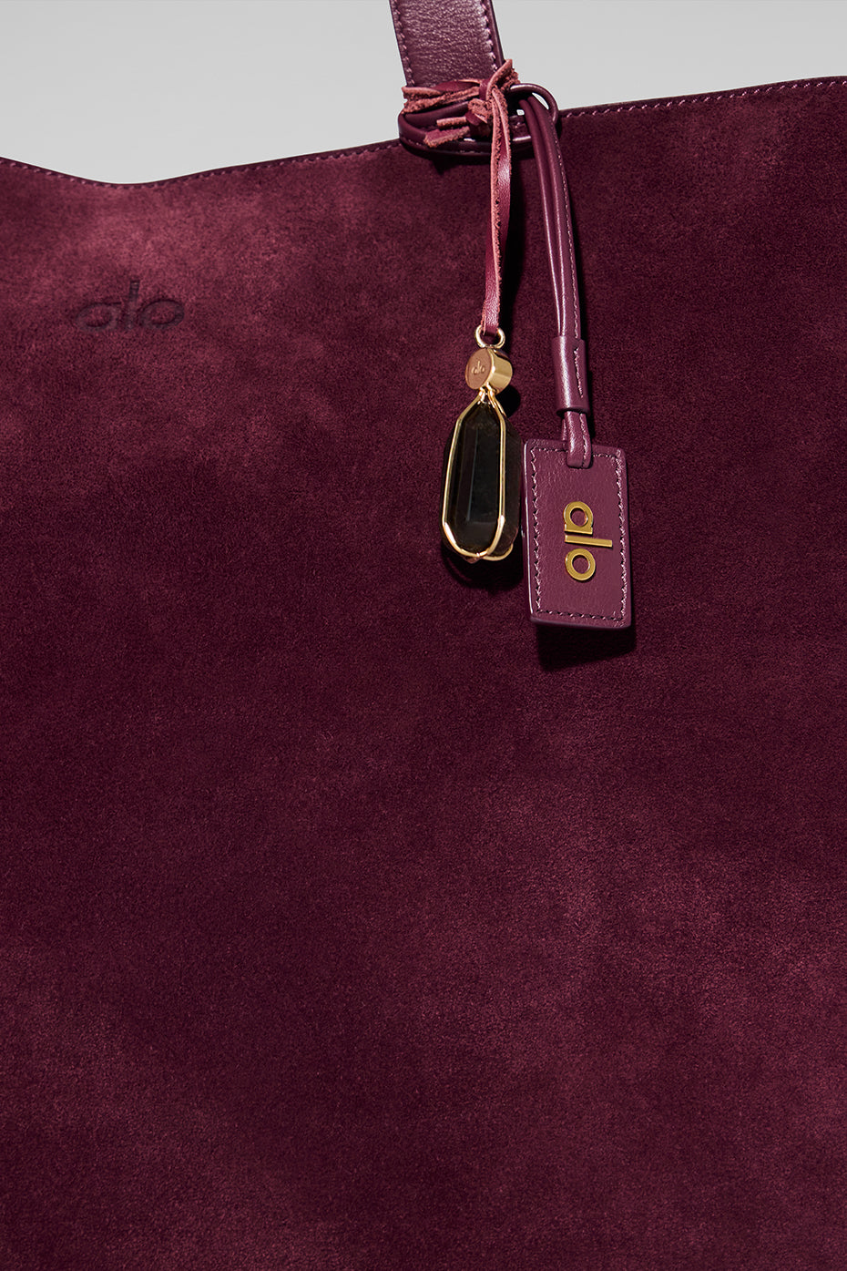 ALO Tranquility Tote - Bordeaux Suede - Image 5