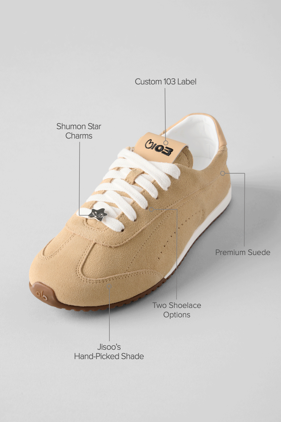 ALO Sunset Sneaker + Jisoo - Caramel Cream - Image 2