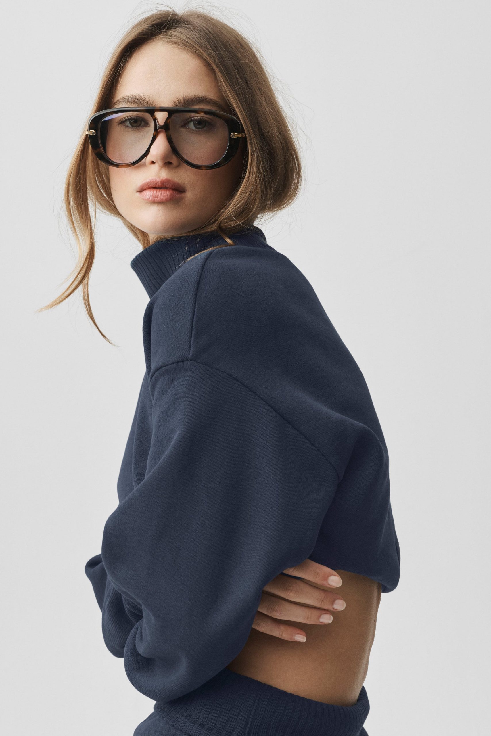 ALO Aviator Sunglasses - Tortoise/Blue - Image 4