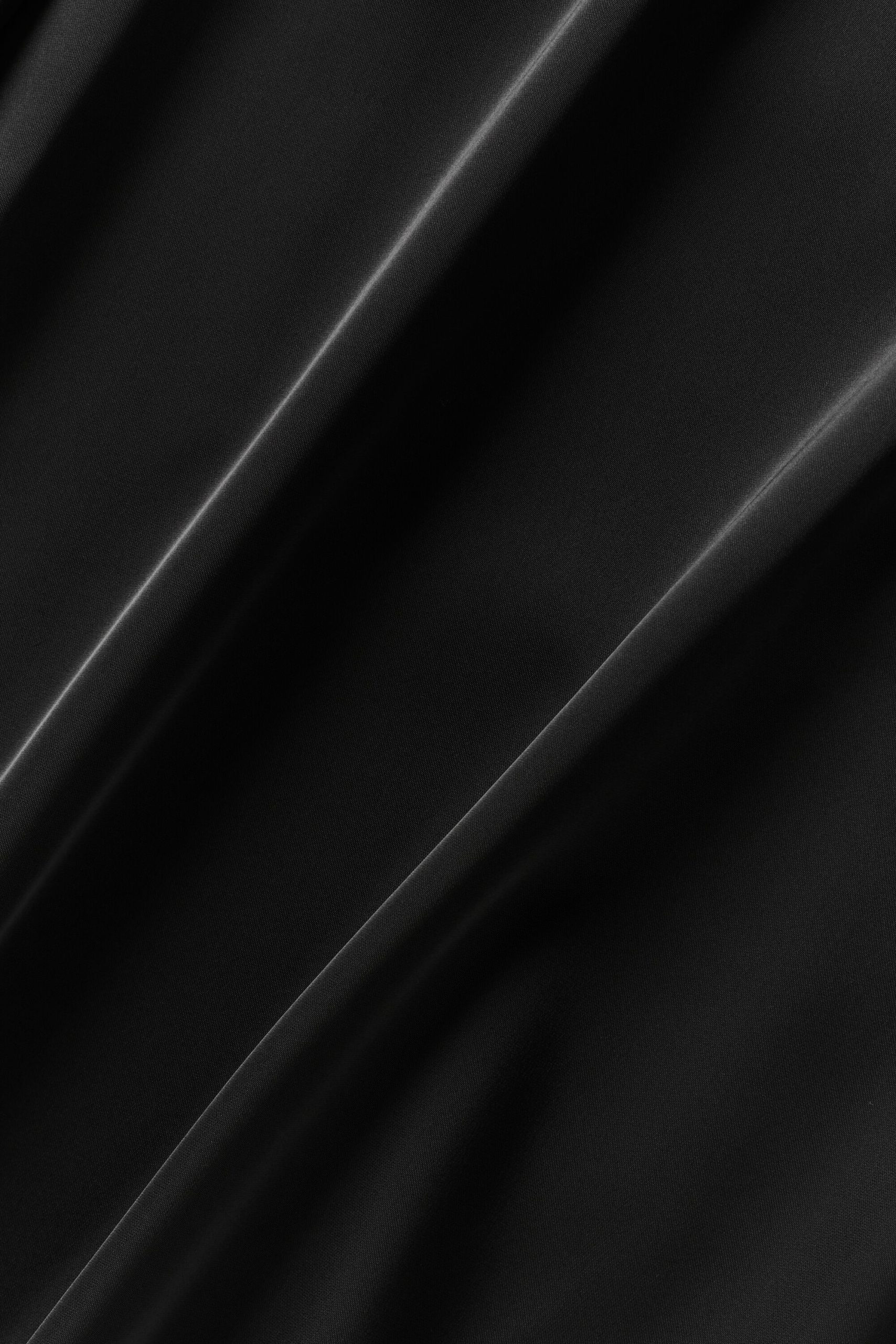 Satin Horizon Short Sleeve Button Up - Black - Image 7