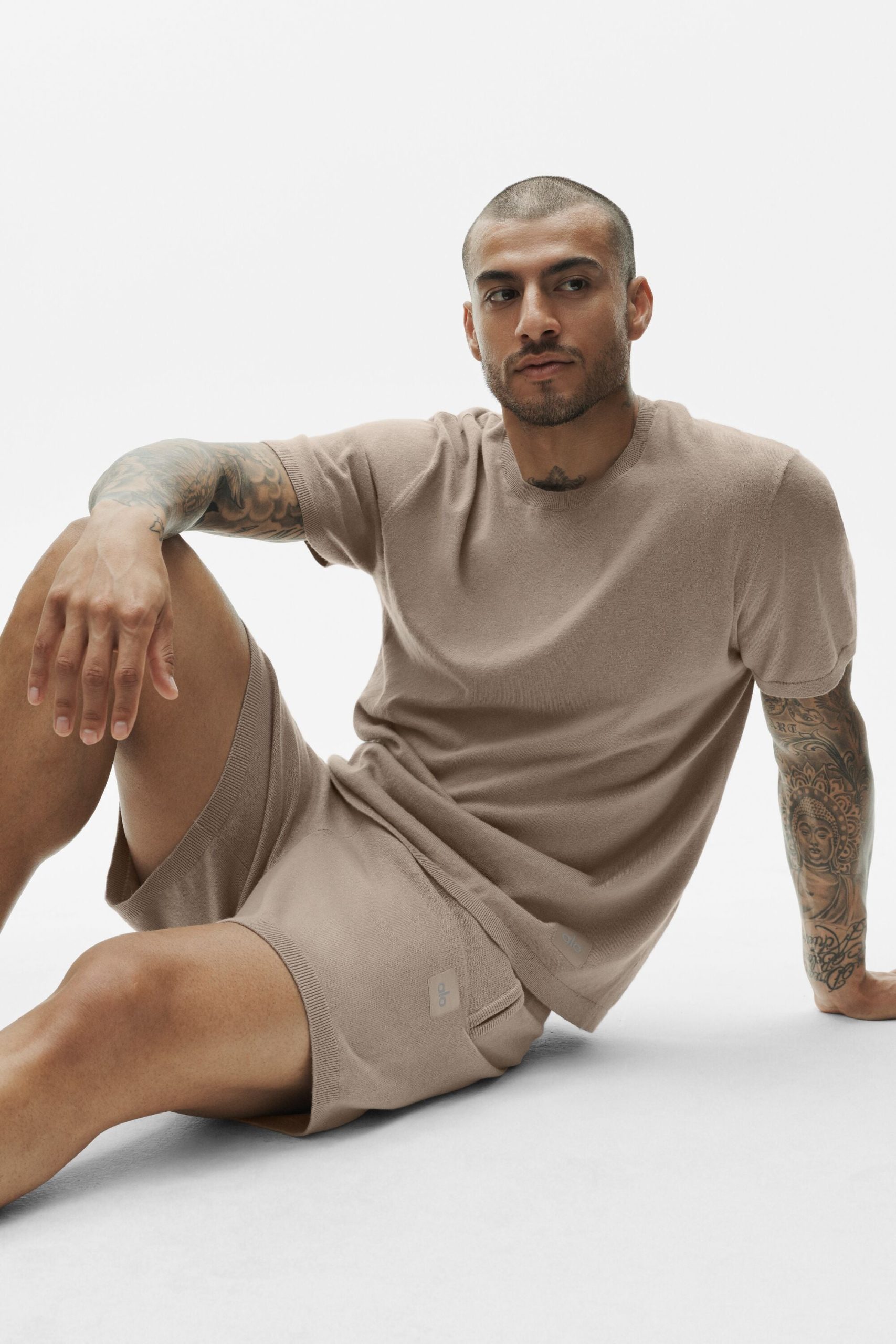 Cotton Cashmere Ever Soft Short Sleeve Crew - Gravel - Image 5