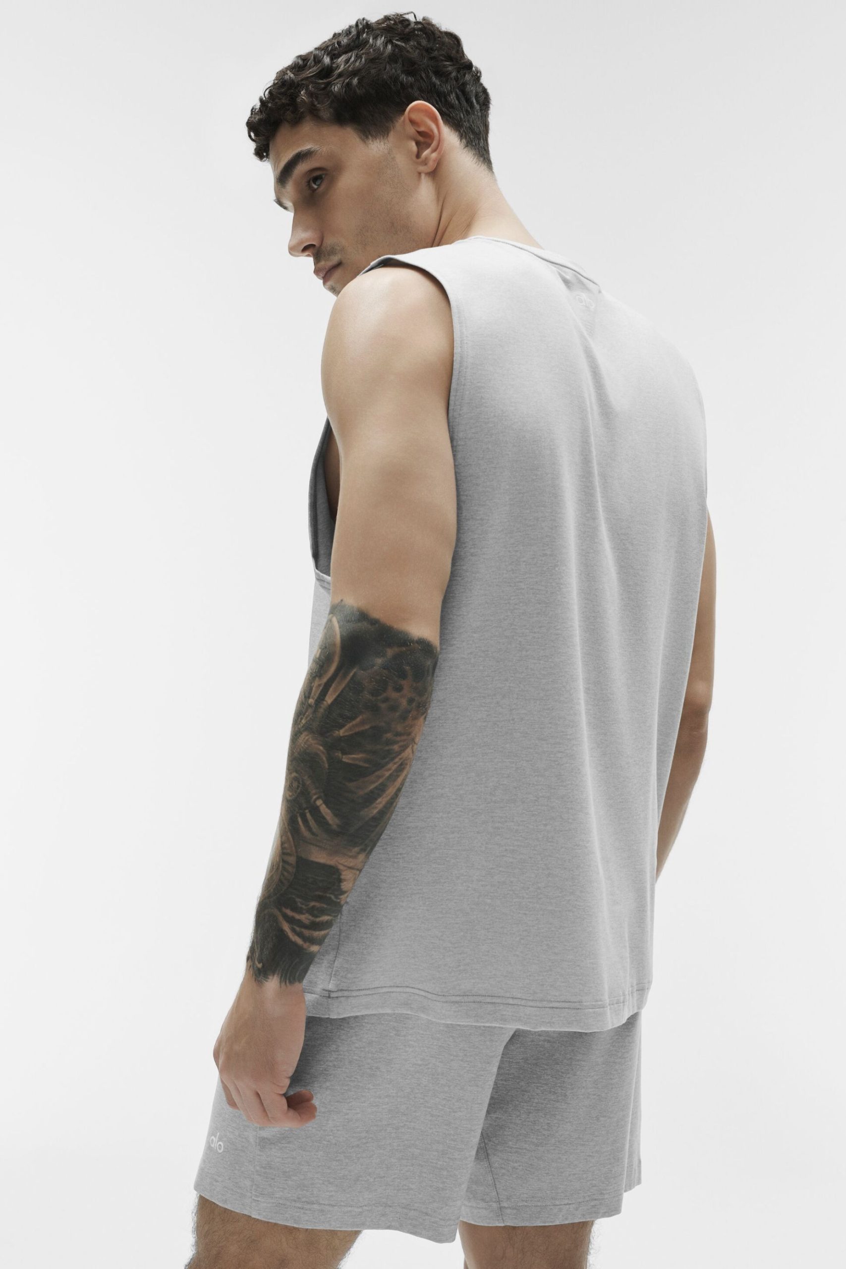 Conquer Muscle Tank - Athletic Heather Grey - Image 5
