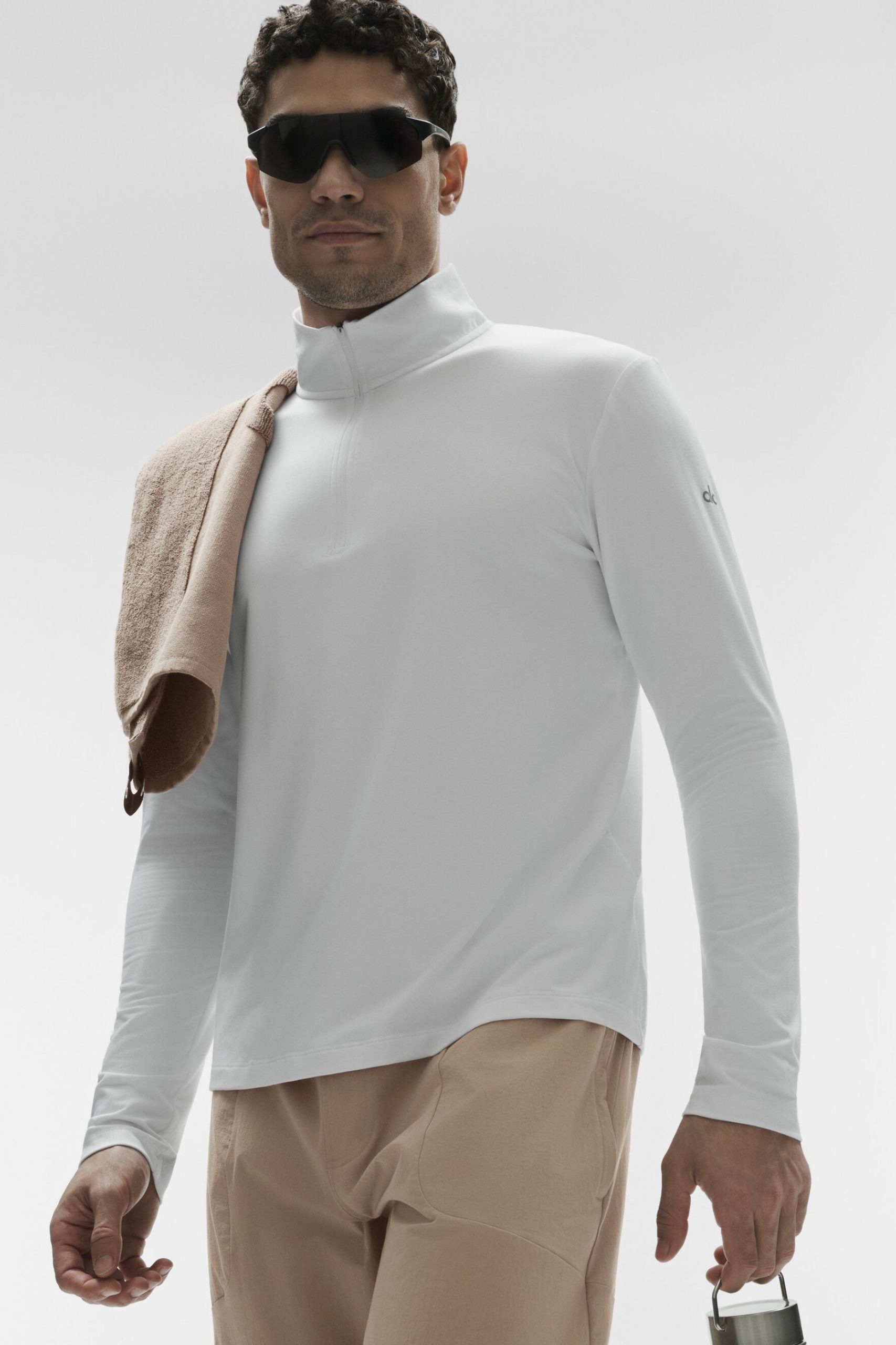 Conquer 1/4 Zip Reform Long Sleeve - White - Image 4