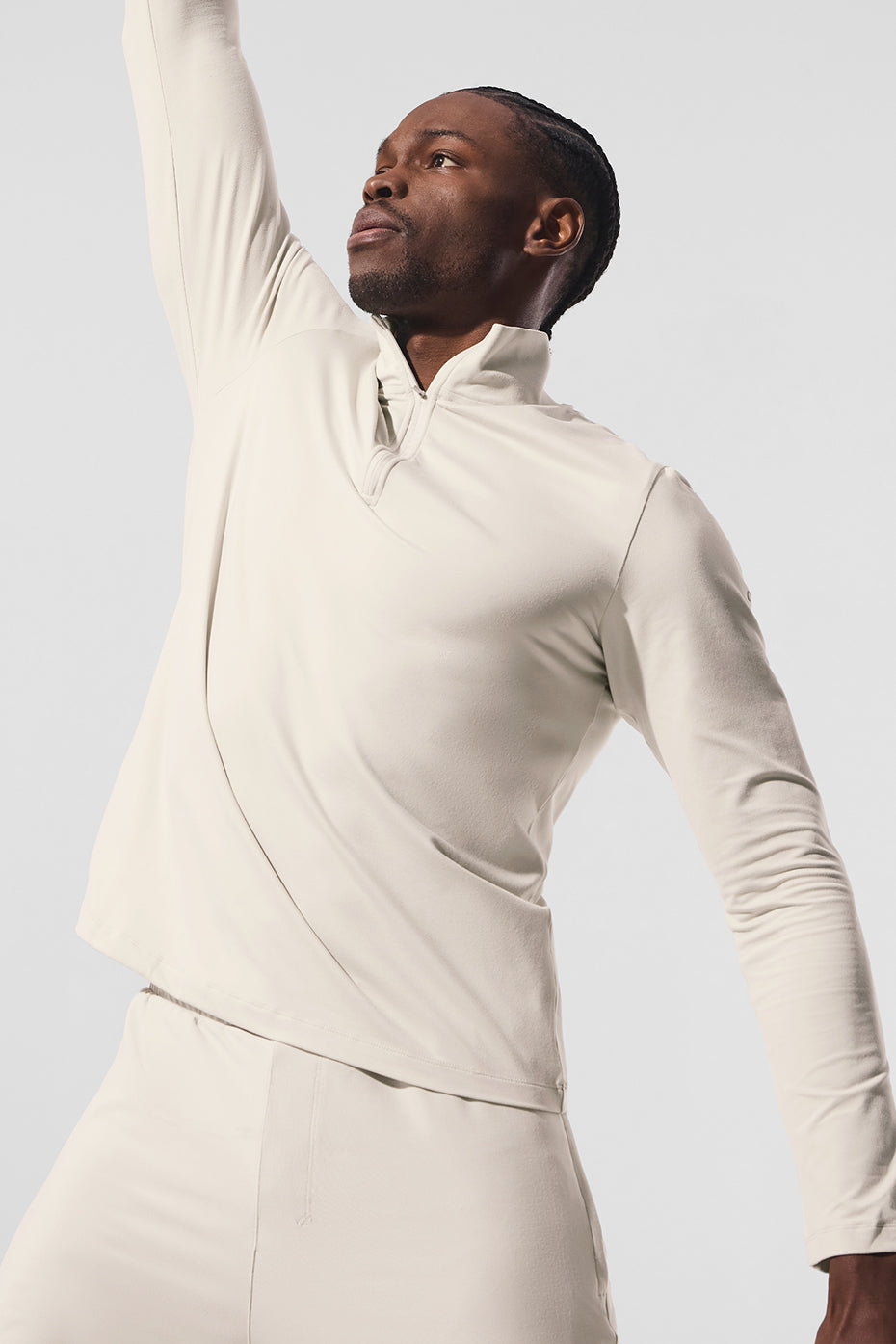 Conquer 1/4 Zip Reform Long Sleeve - Bone - Image 2