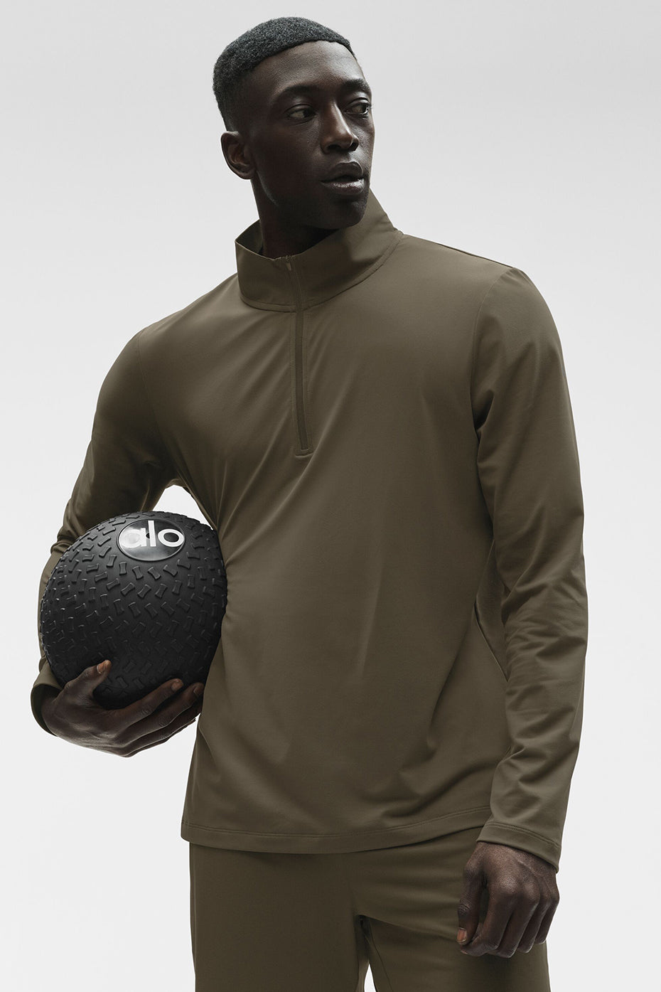 Conquer 1/4 Zip Reform Long Sleeve - Olive Tree - Image 4