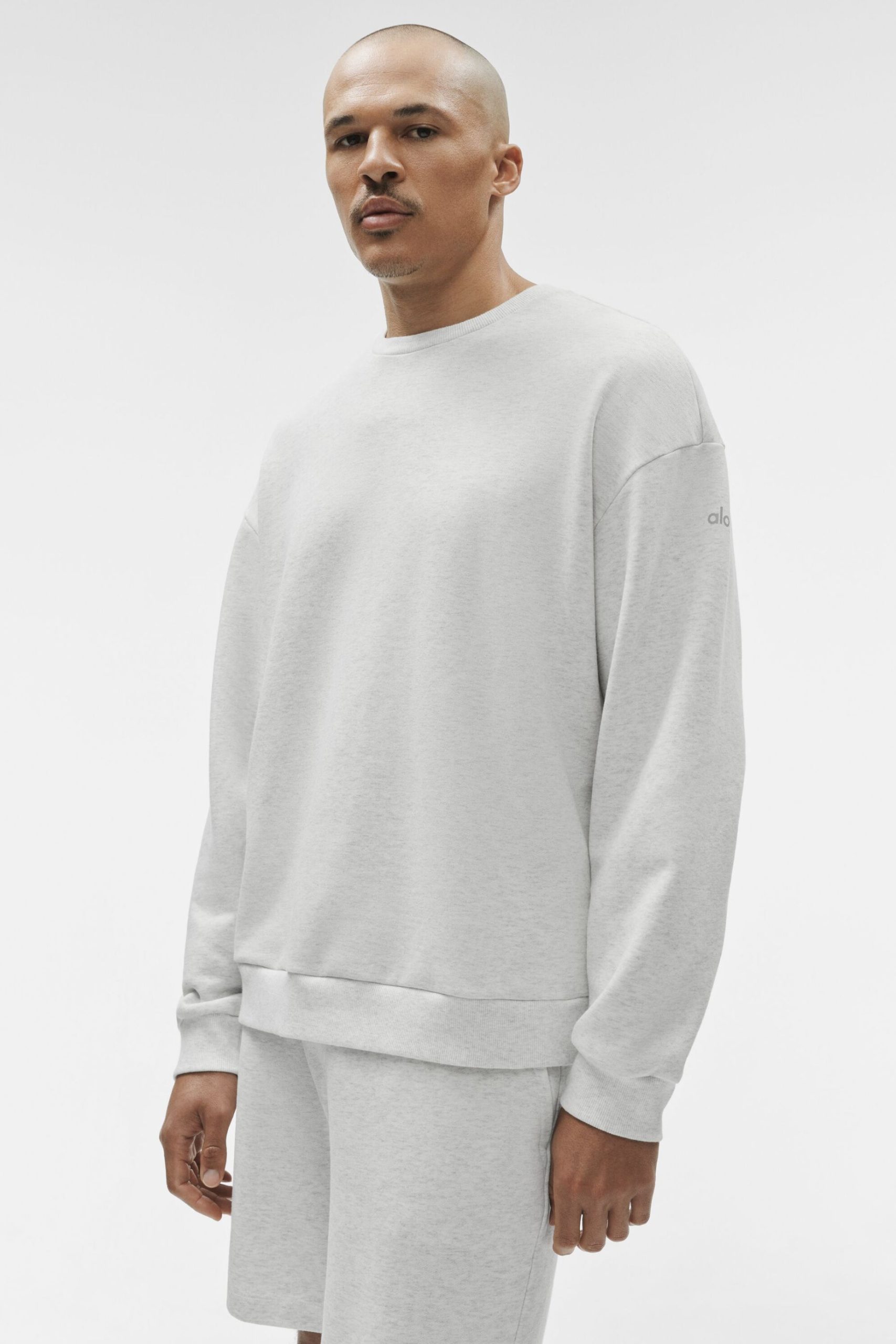 Chill Crew Neck Pullover - White Heather - Image 3