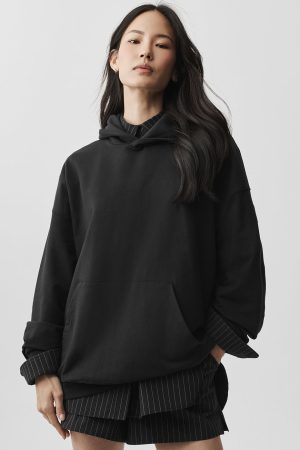 Double Take Hoodie - Black