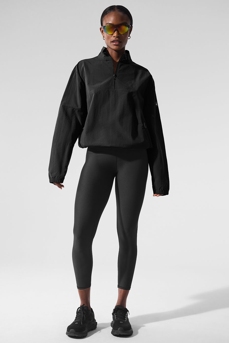 Light Weight Takeaway Track Pullover - Black - Image 4