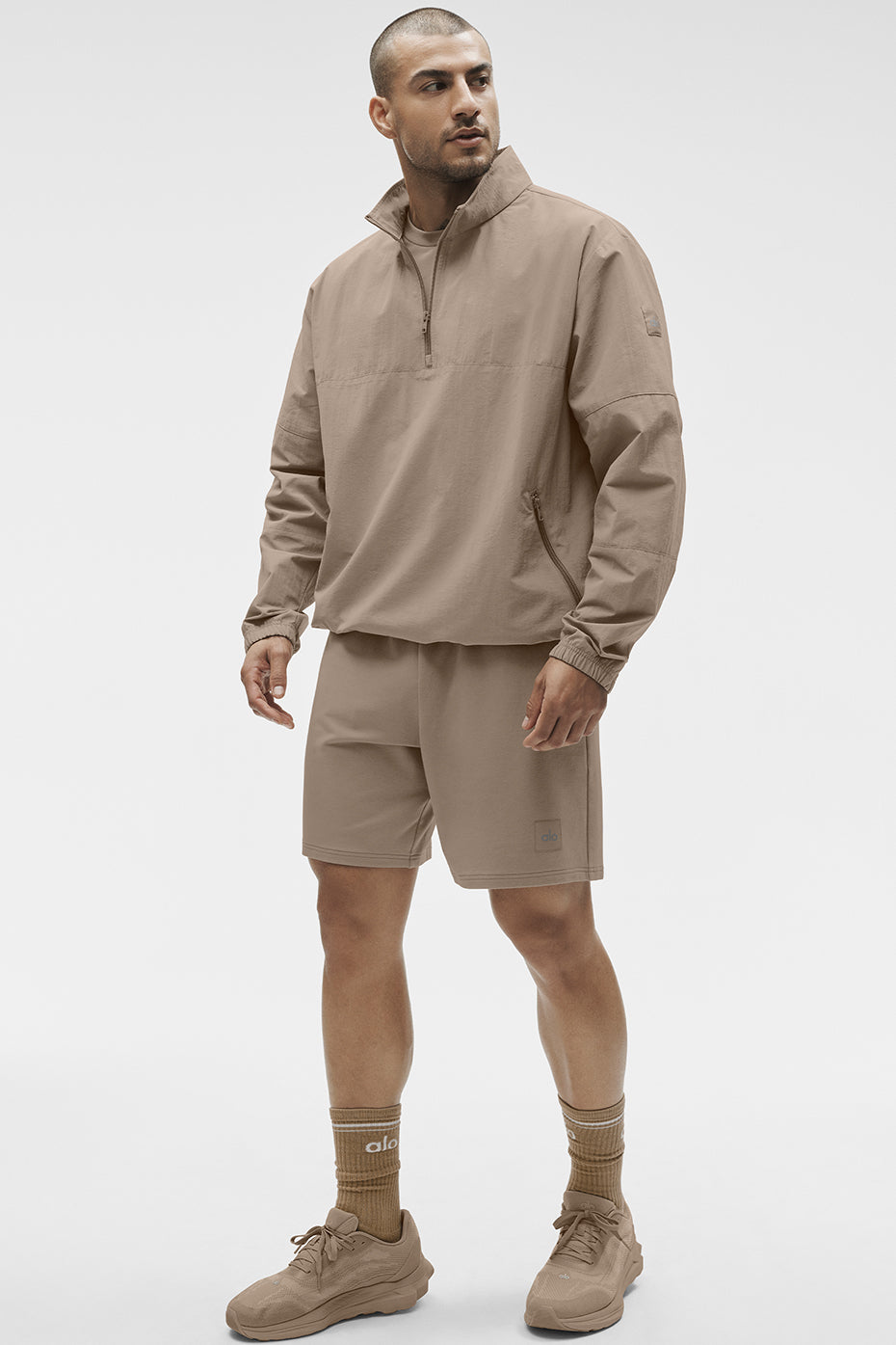 Light Weight Takeaway Track Pullover - Gravel - Image 5