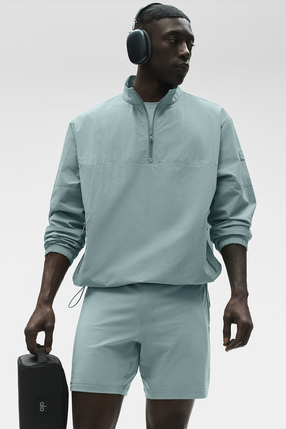 Light Weight Takeaway Track Pullover - Desert Sage - Image 2