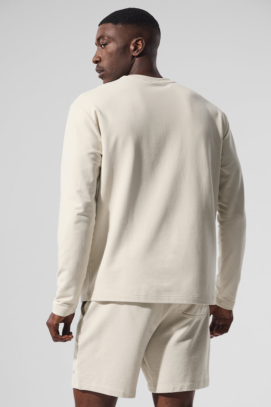 Double Take Long Sleeve Crew - Bone - Image 4