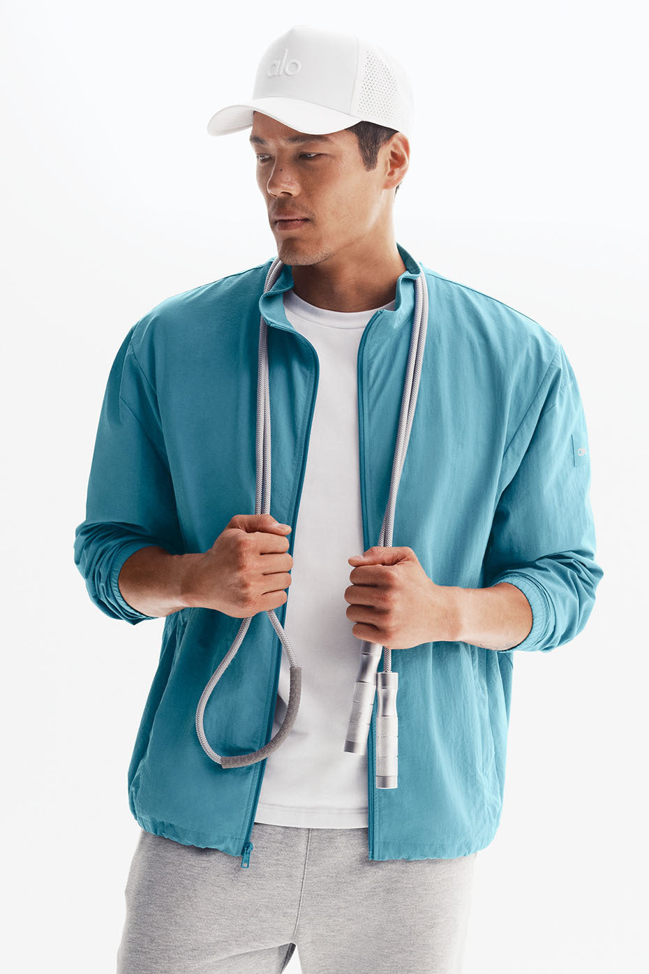 Takeaway Track Full Zip Jacket - Blue Breeze