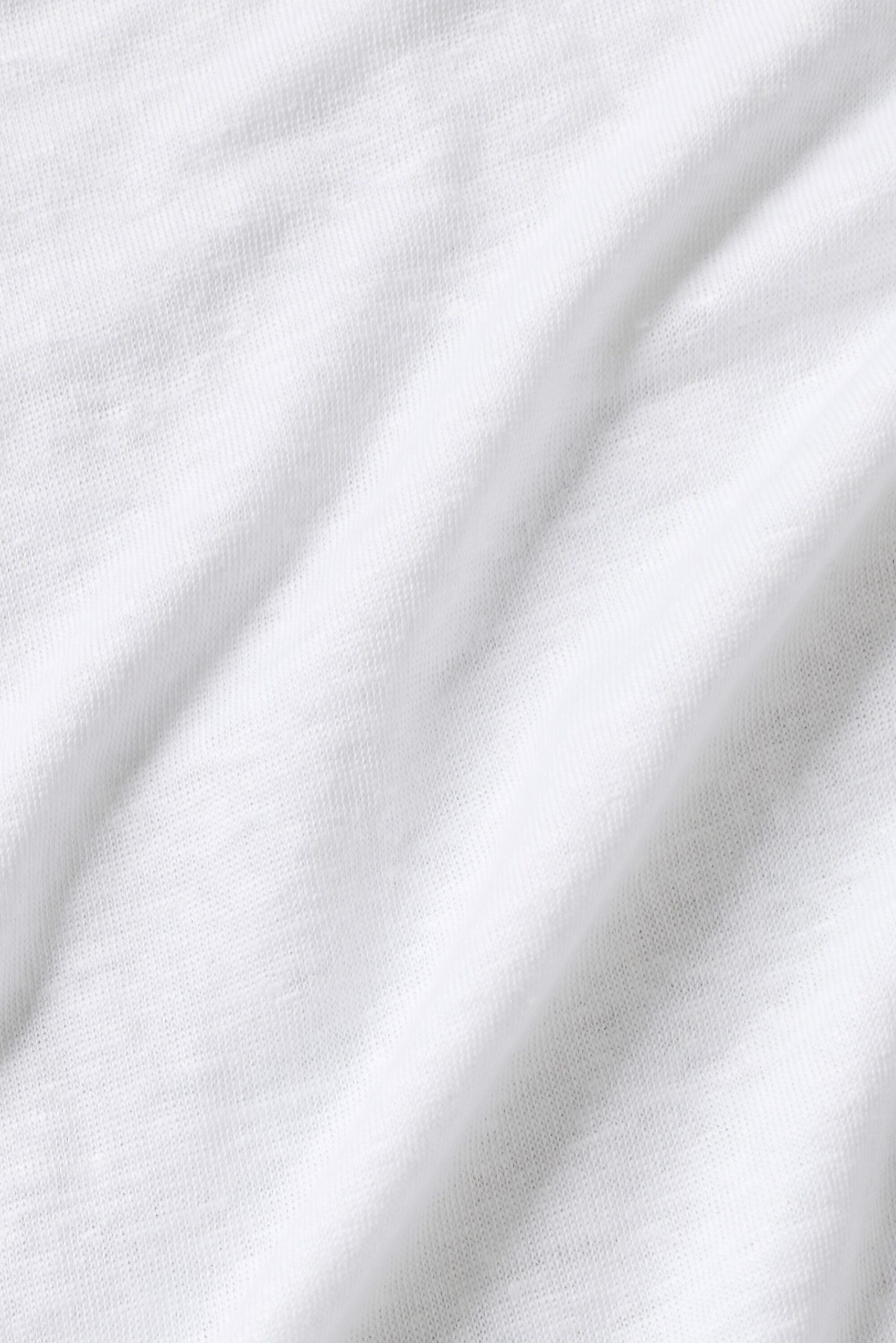 Linen Jersey Coastal Long Sleeve Pullover - White - Image 6