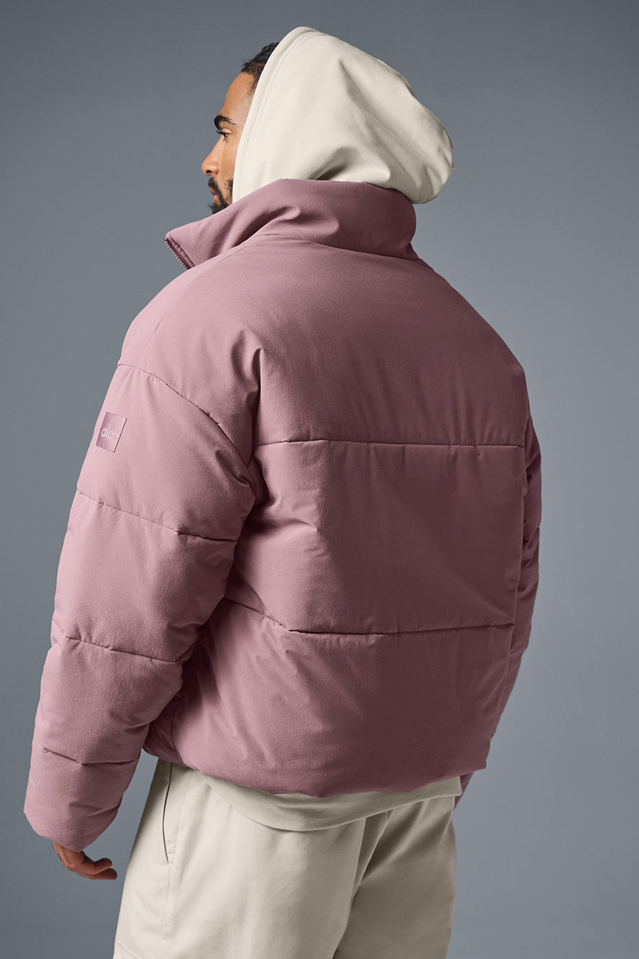 Stretch Woven Street Puffer - Woodrose - Image 2