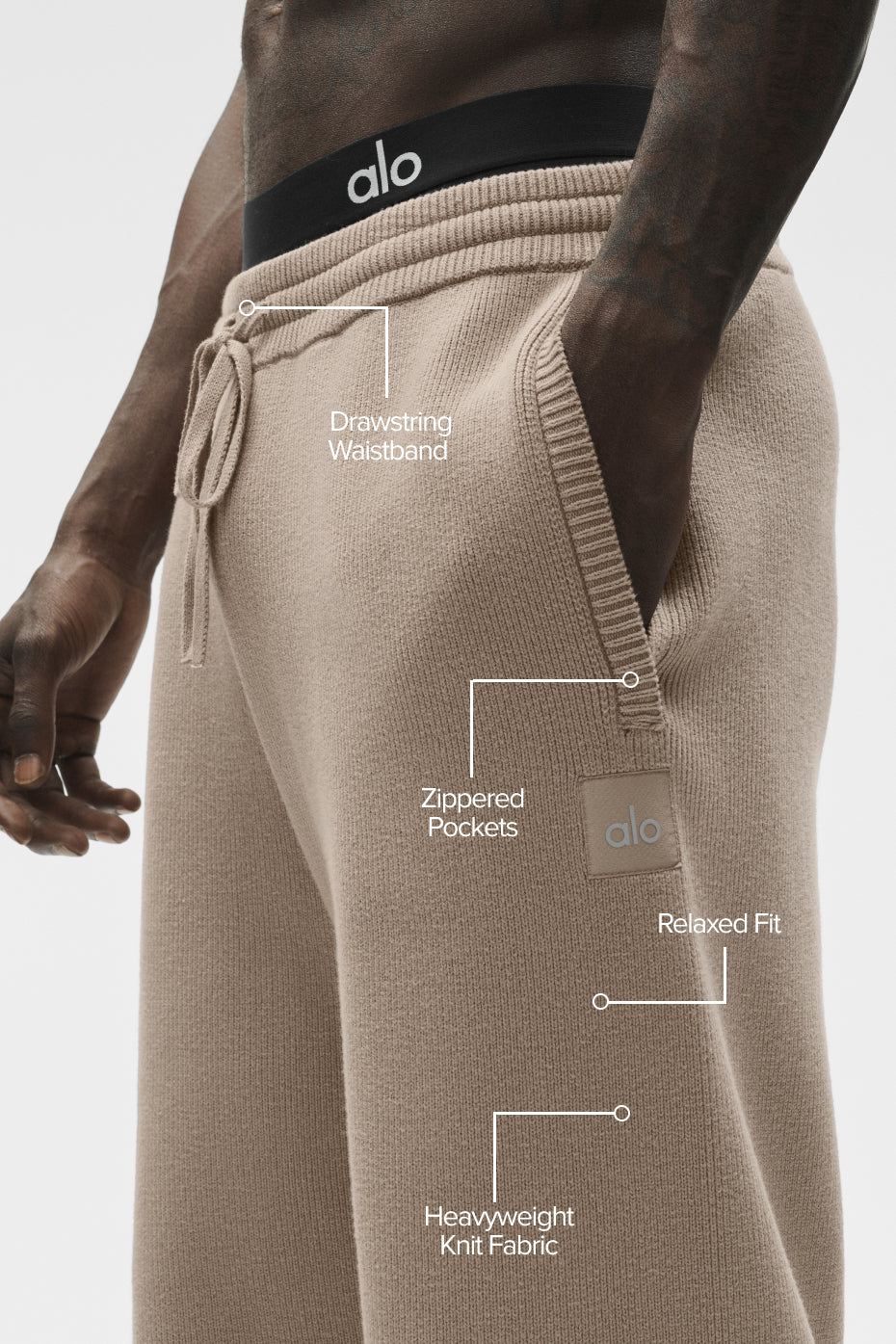 Scholar Straight Leg Sweatpant - Gravel - Image 2