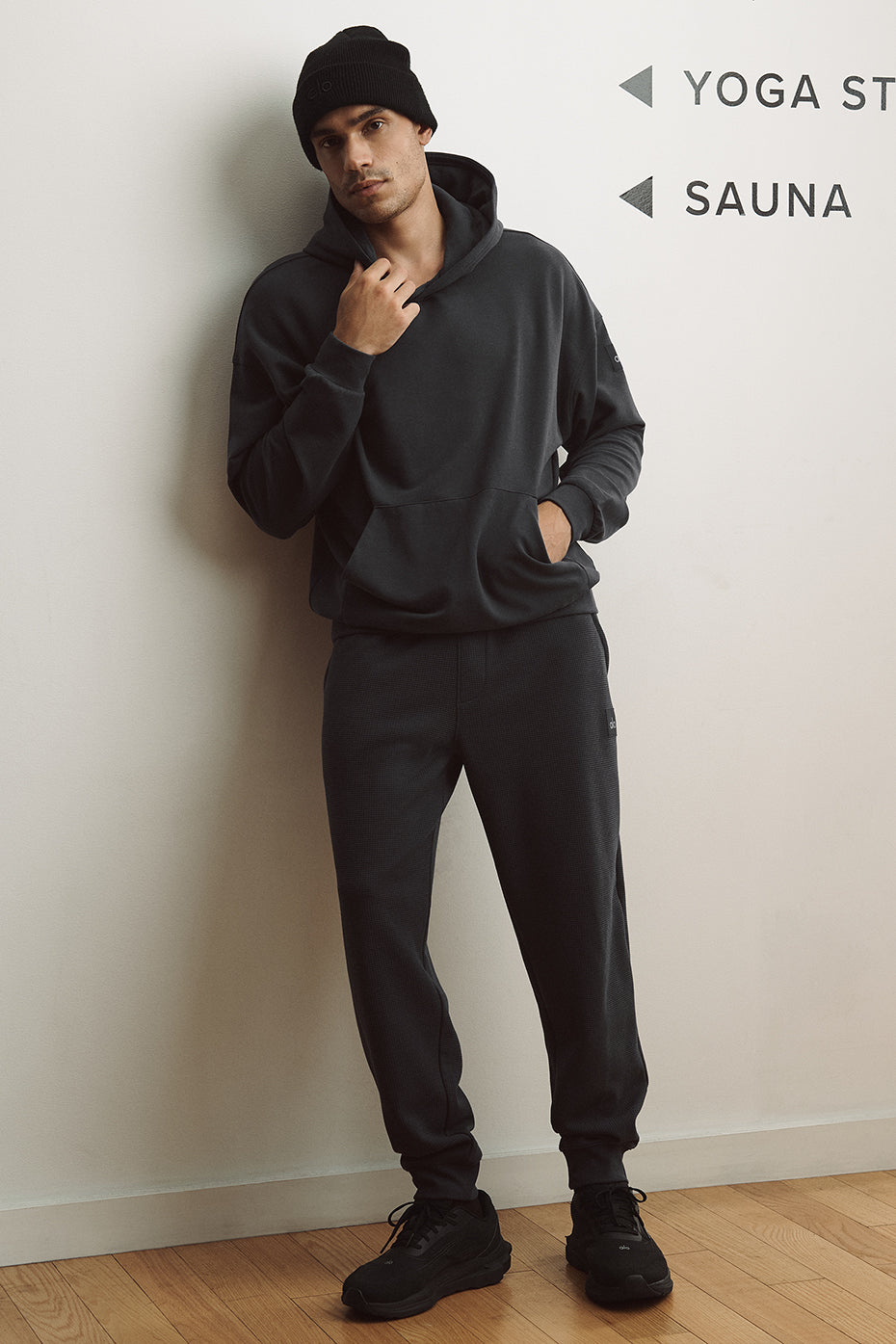 Waffle Lounge Jogger - Anthracite - Image 5