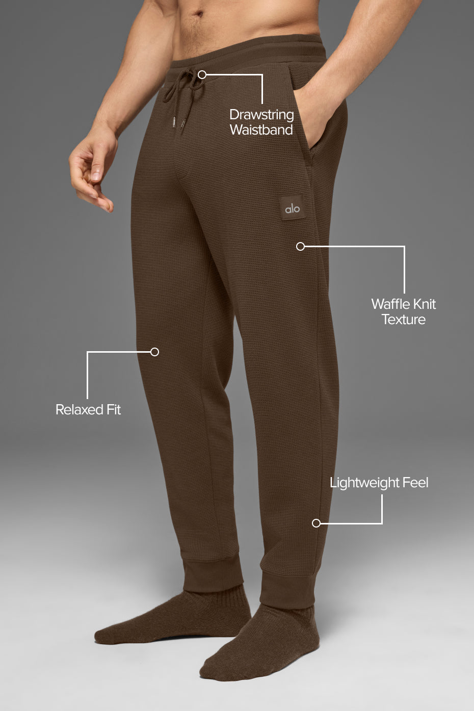 Waffle Lounge Jogger - Espresso - Image 2