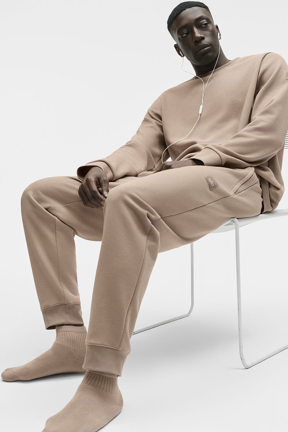 Waffle Lounge Jogger - Gravel - Image 4