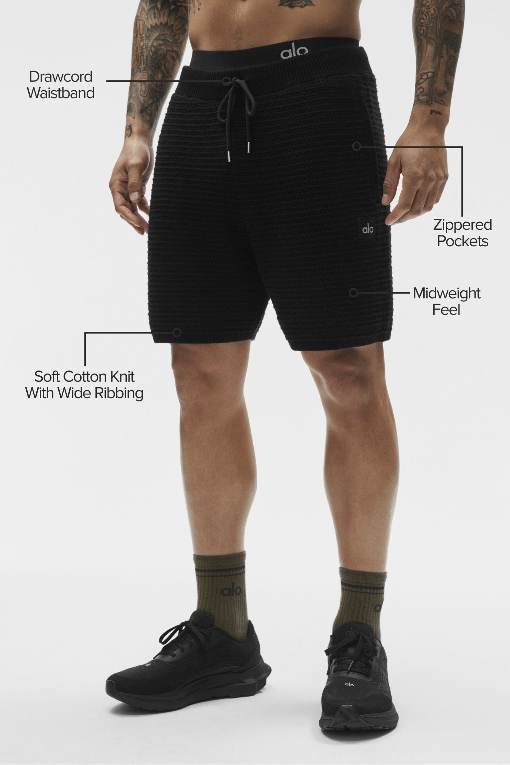 5 Shift Knit Short - Black - Image 2