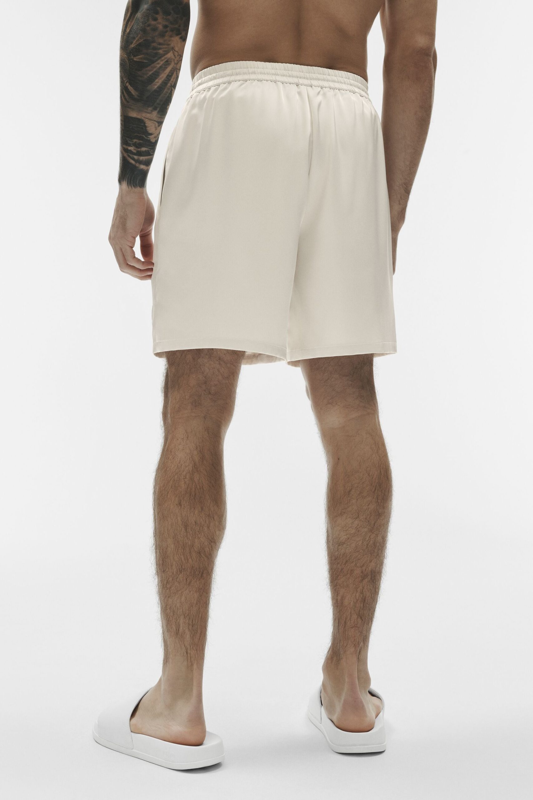 7 Satin Horizon Short - Bone - Image 4