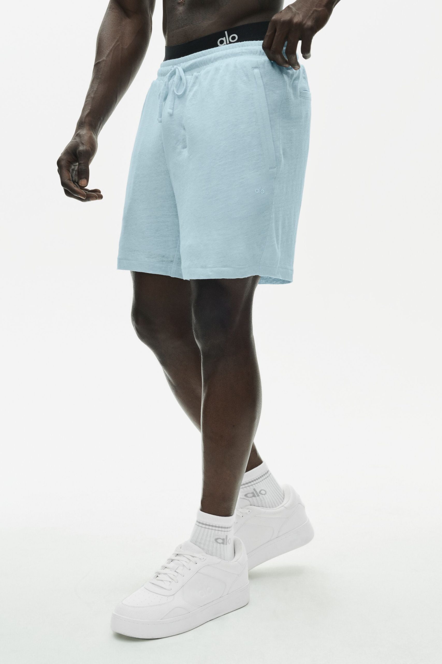 7 Linen Jersey Coastal Short - Seaside Blue