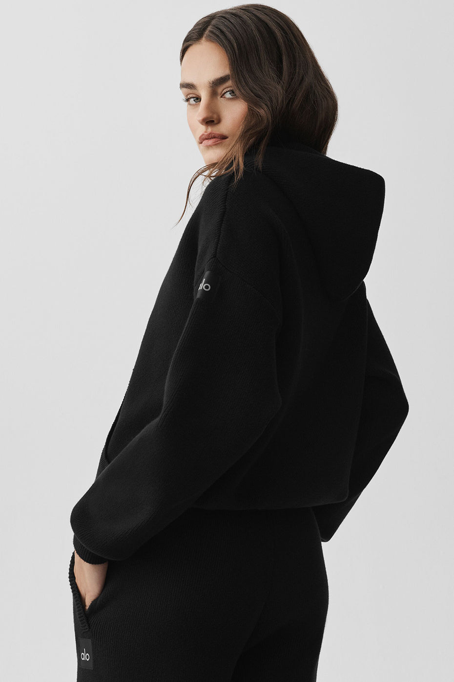 Scholar Hooded Sweater - Black - Image 4
