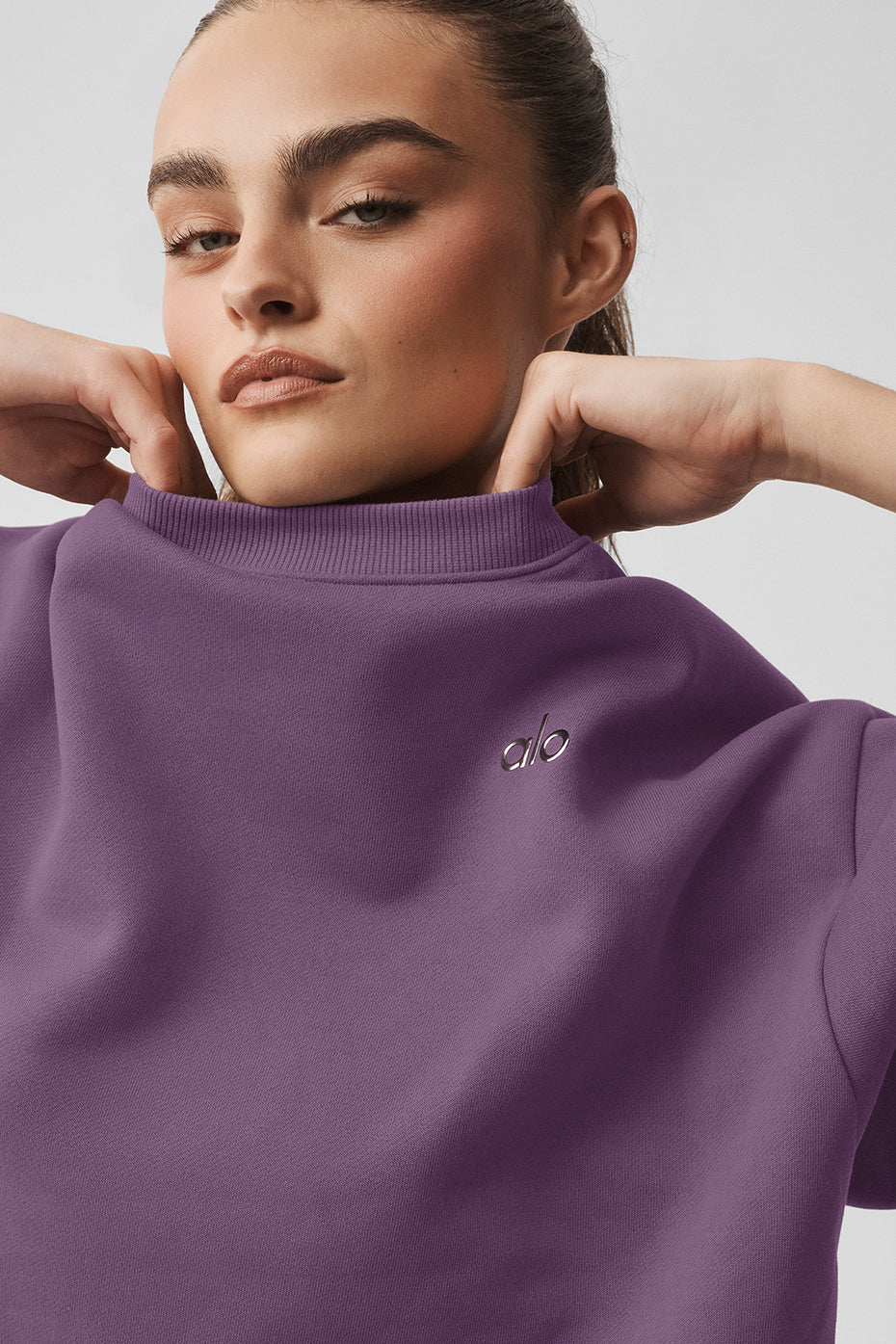 Accolade Crew Neck Pullover - Plum Kiss - Image 3