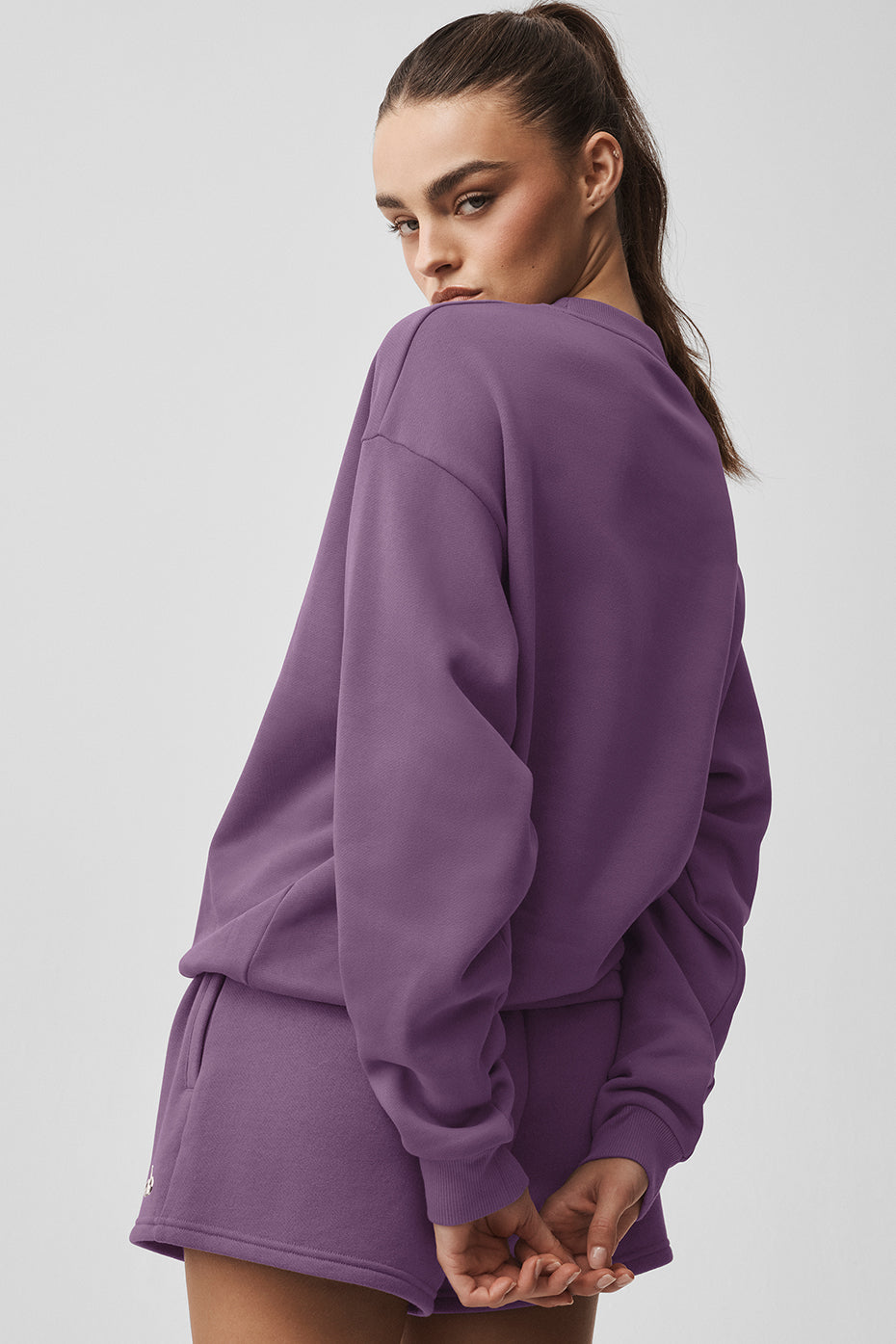 Accolade Crew Neck Pullover - Plum Kiss - Image 2