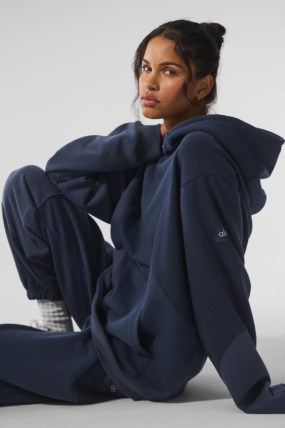 Make Waves Hoodie - Navy Tonal - Image 3