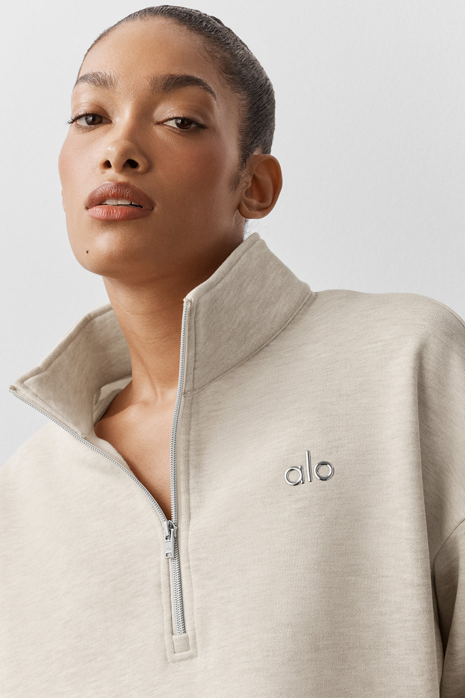 Accolade 1/4 Zip Pullover - Oatmeal Heather - Image 4