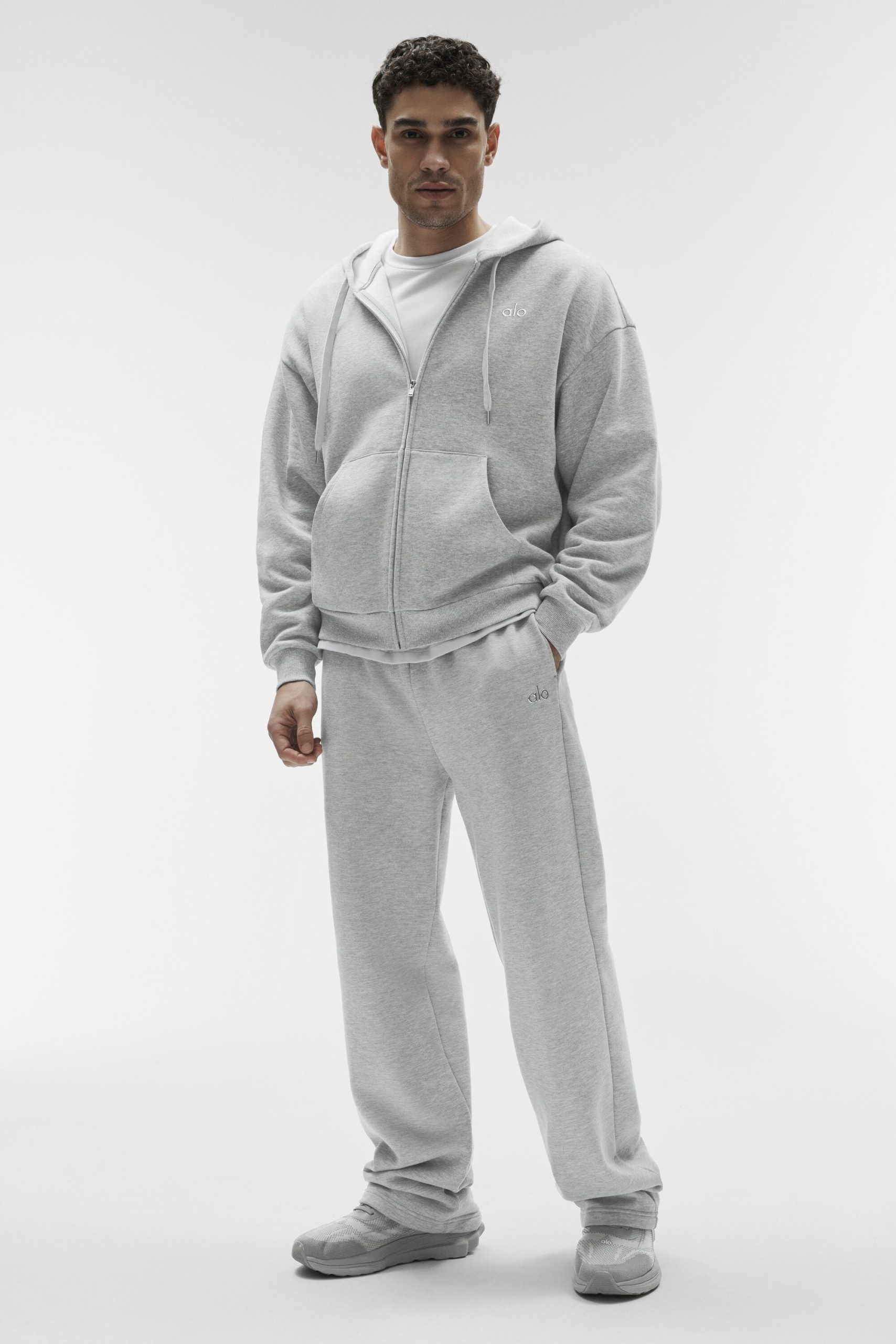 Accolade Full Zip Hoodie - Athletic Heather Grey - Image 4