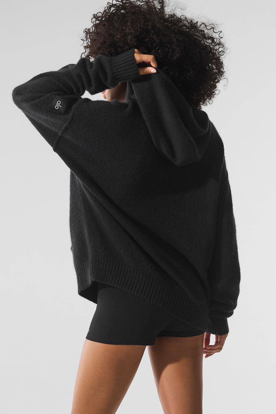 Wool Cashmere New Class Hoodie - Black - Image 3