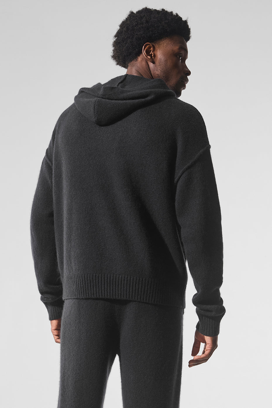 Wool Cashmere New Class Hoodie - Black - Image 3