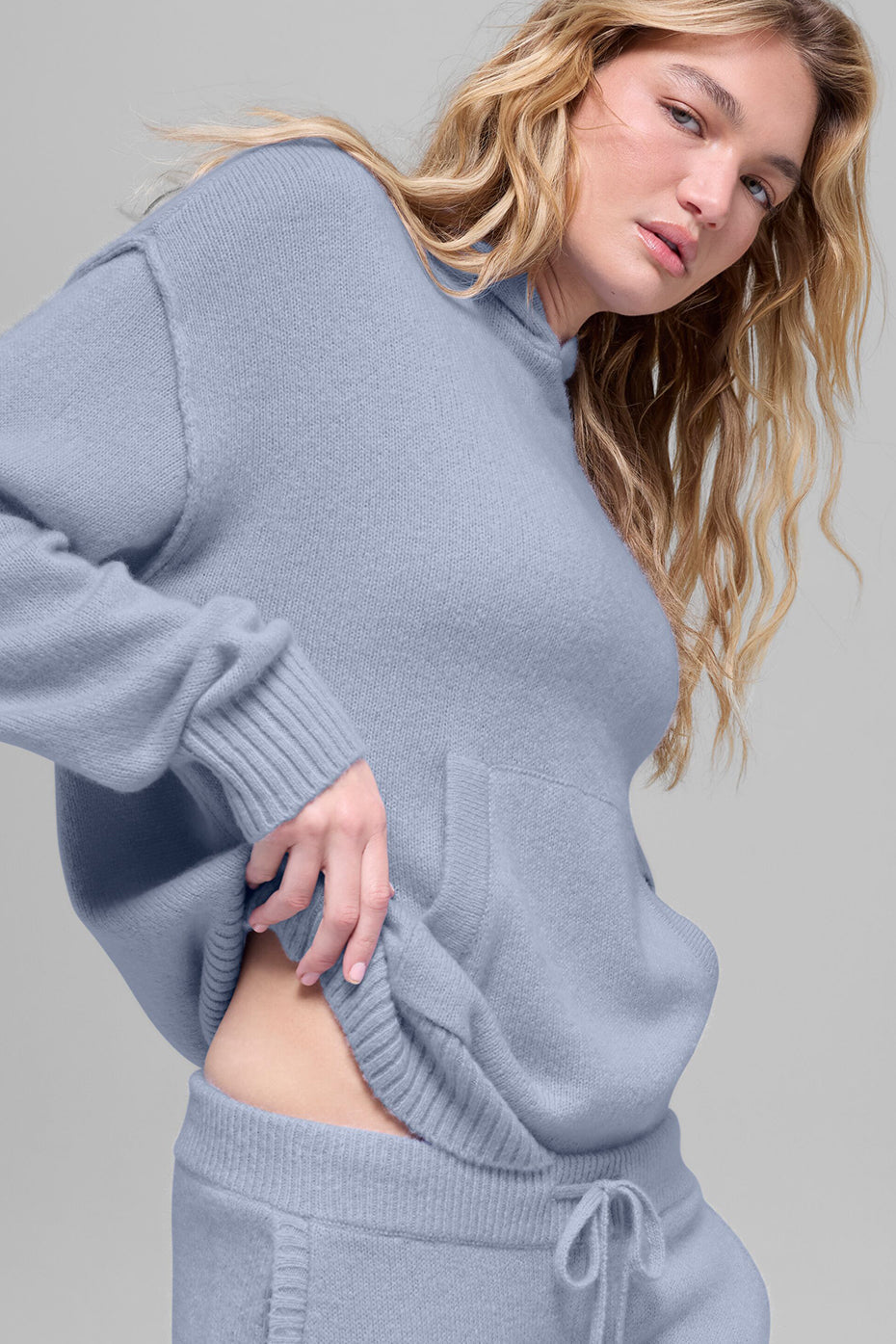 Wool Cashmere New Class Hoodie - Winter Frost - Image 3
