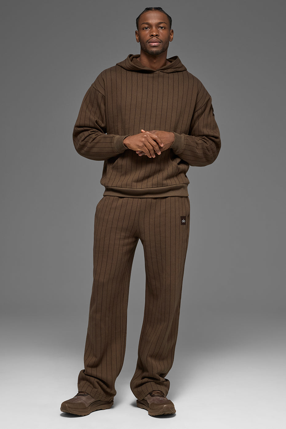 Pinstripe Hoodie - Espresso Pinstripe - Image 5