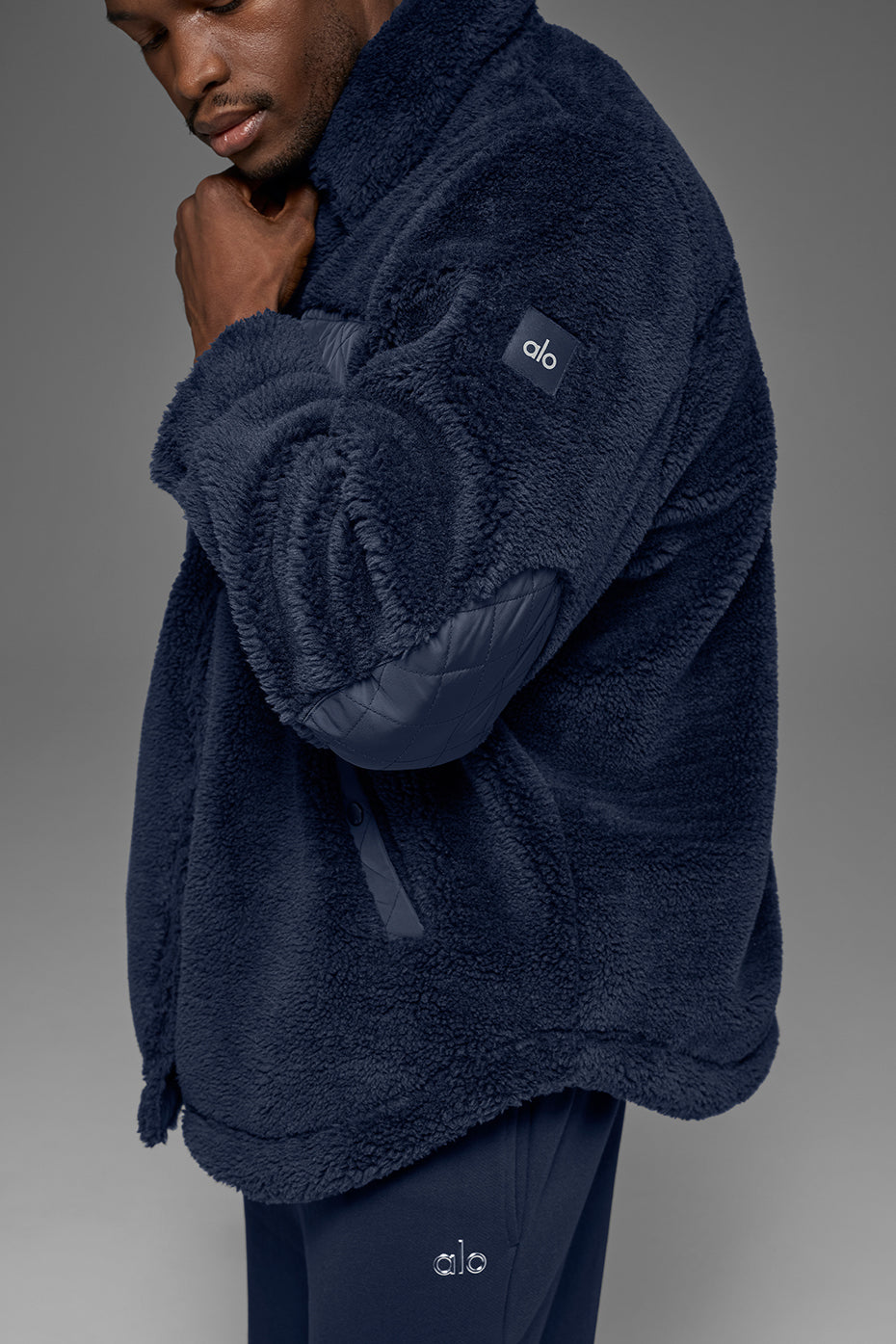 Sherpa Edge Shacket - Navy - Image 2