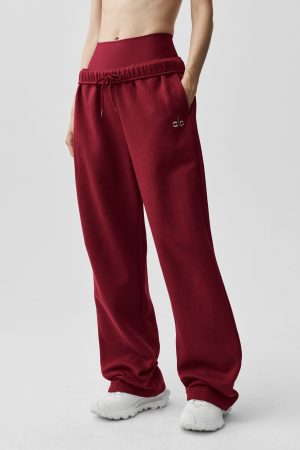 Accolade Straight Leg Sweatpant - Summer Romance Red