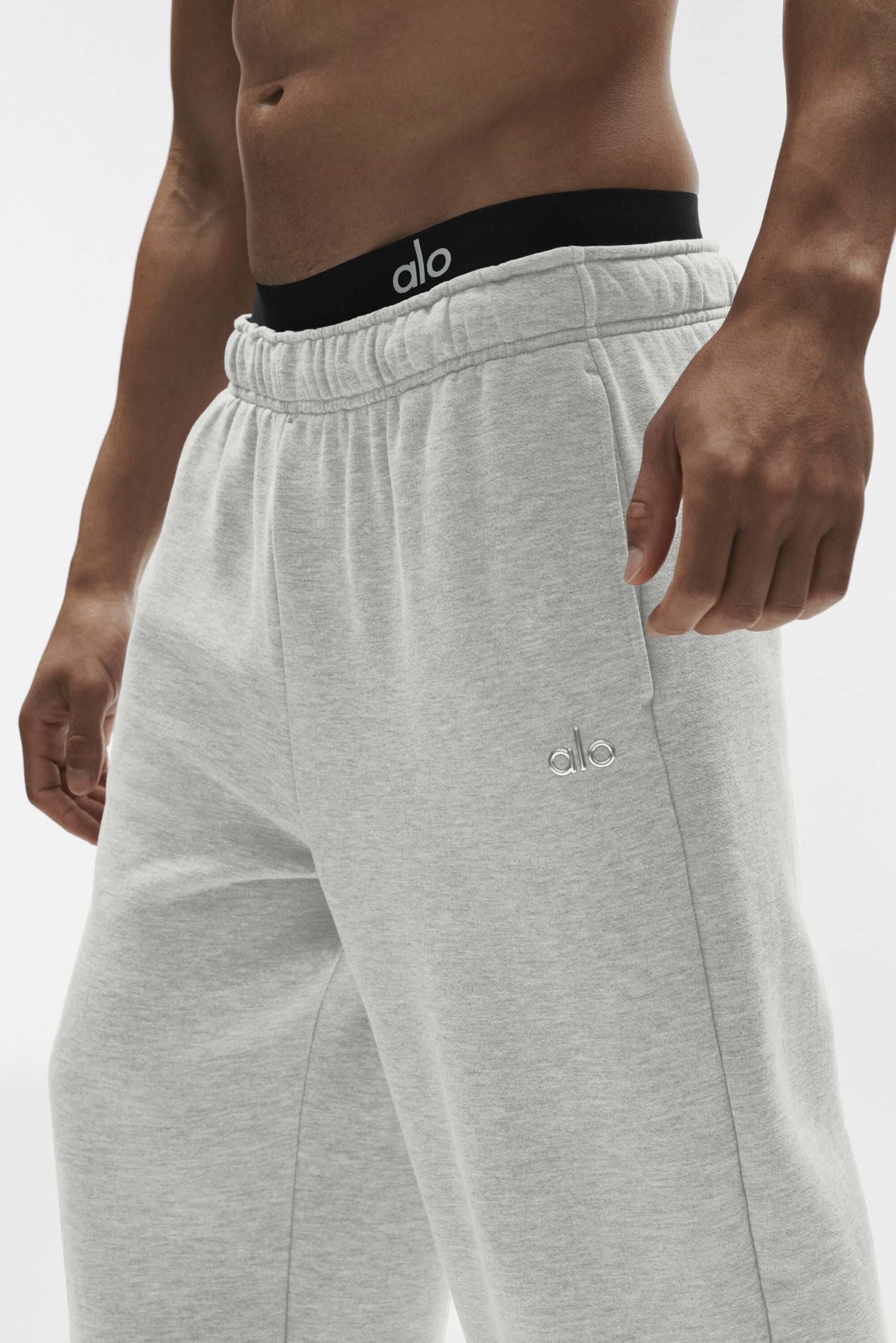 Accolade Straight Leg Sweatpant - White Heather - Image 3