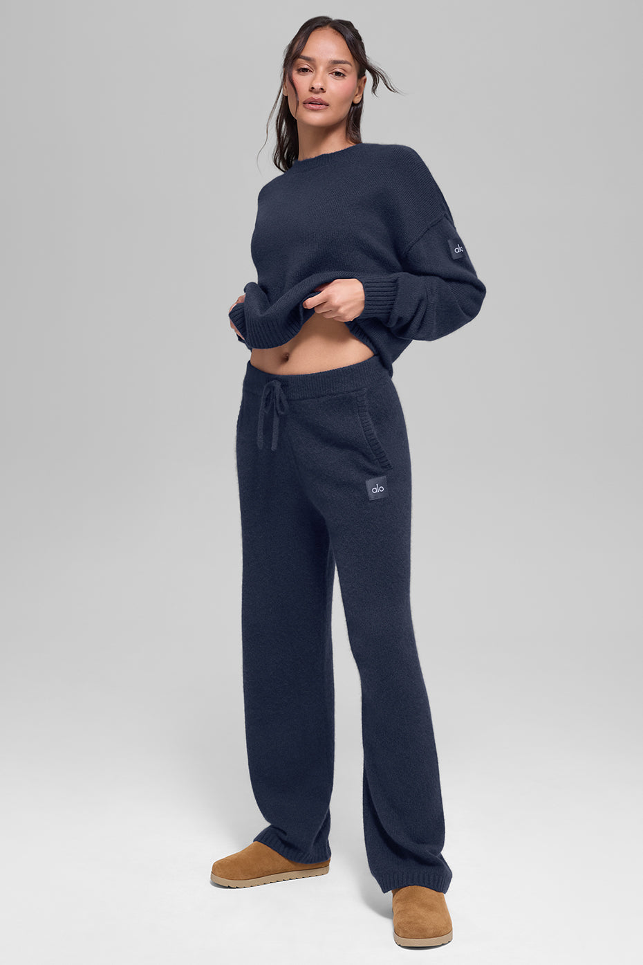 Wool Cashmere New Class Sweatpant - Navy - Image 4