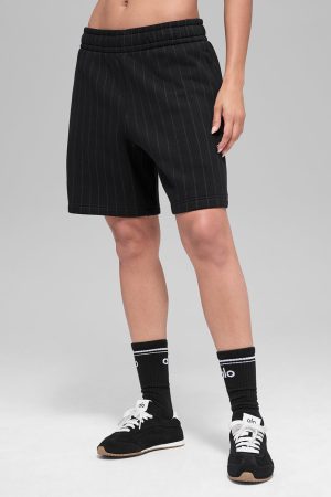 7 Pinstripe Short - Black Pinstripe