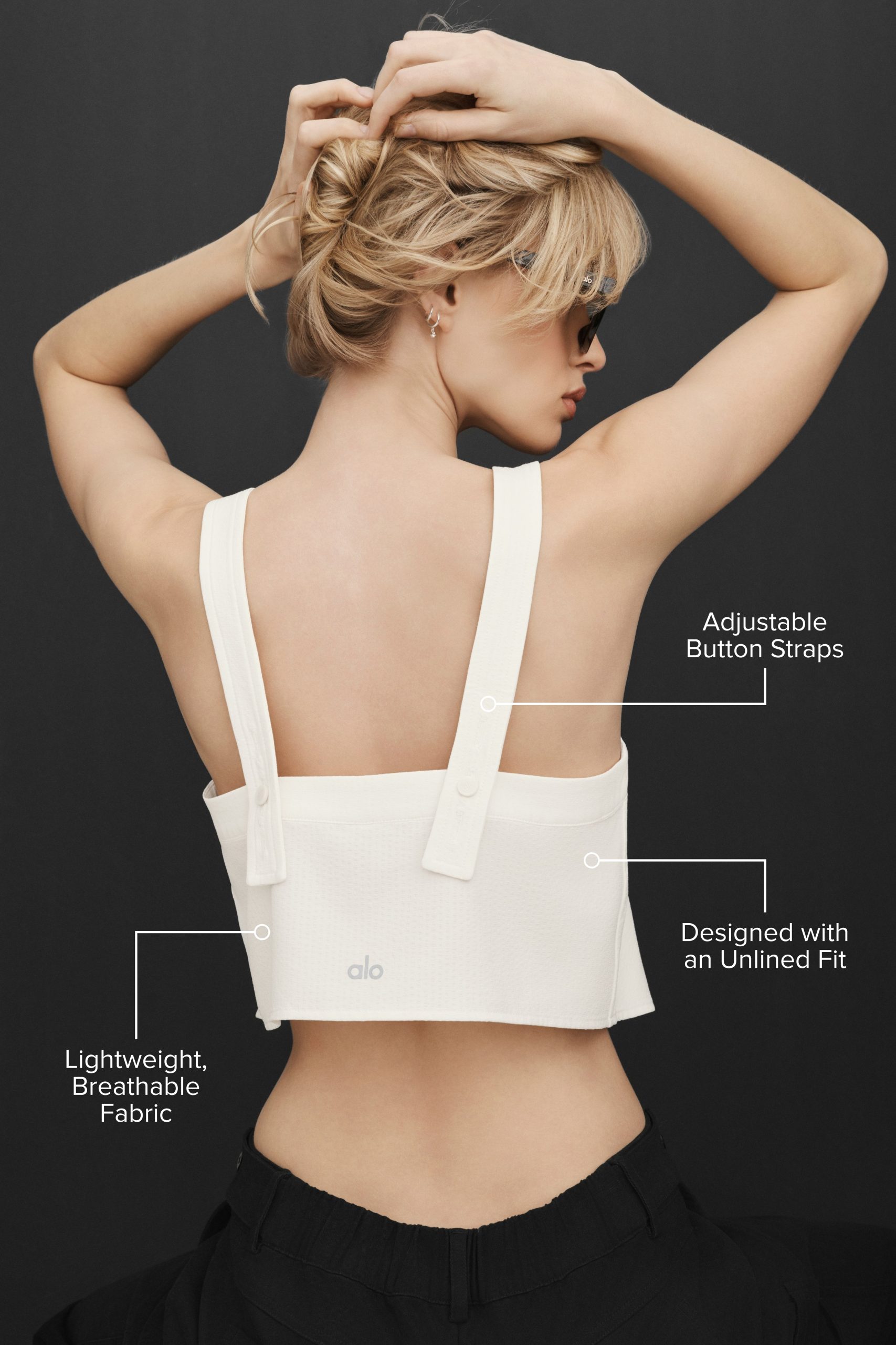 Cropped Dreamscape Tank - Ivory - Image 2