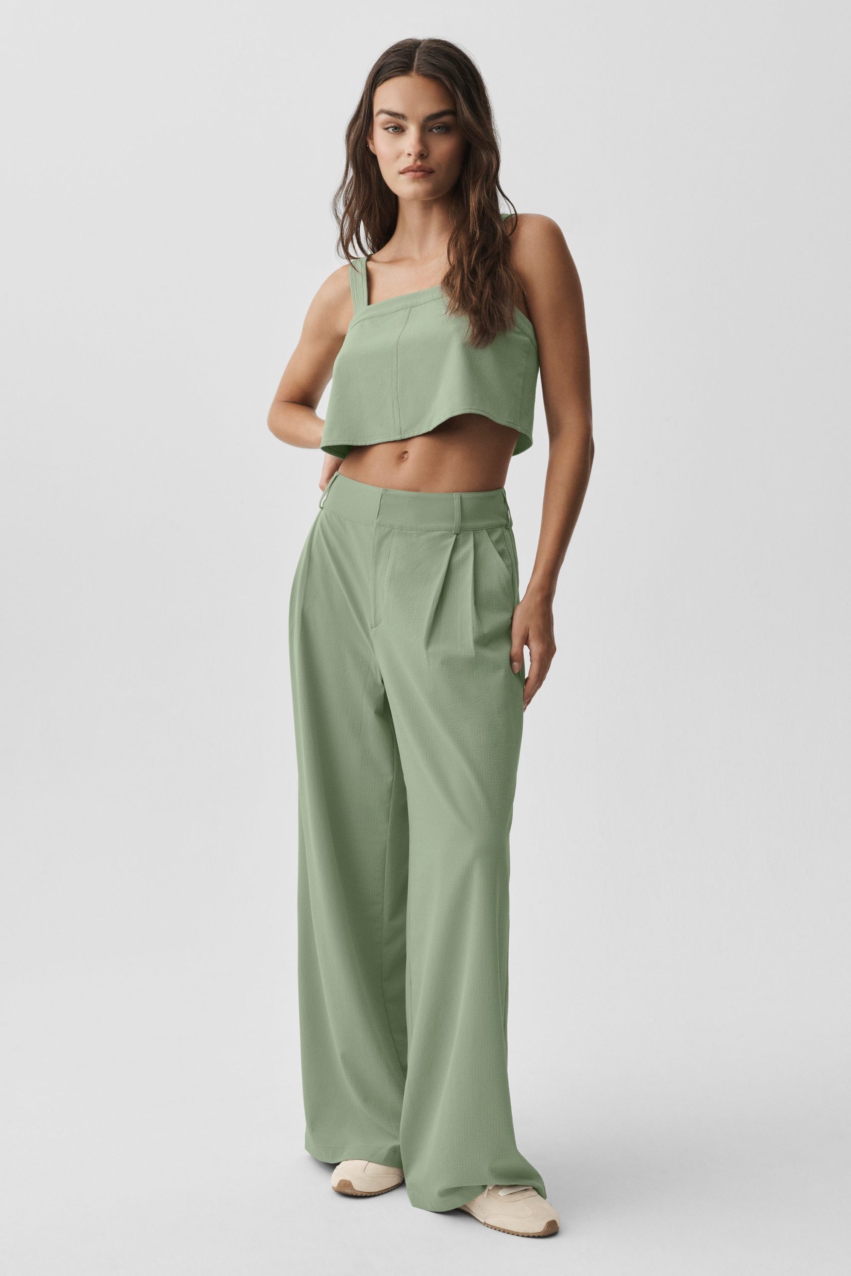 Cropped Dreamscape Tank - Dune Grass - Image 6