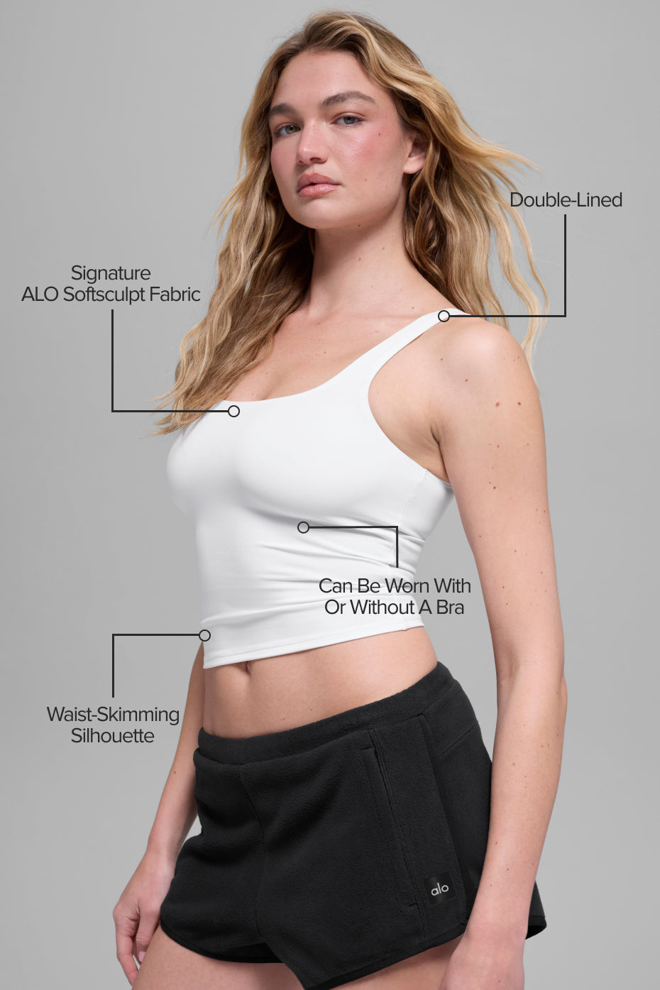 ALO Softsculpt Precision Tank - White - Image 2
