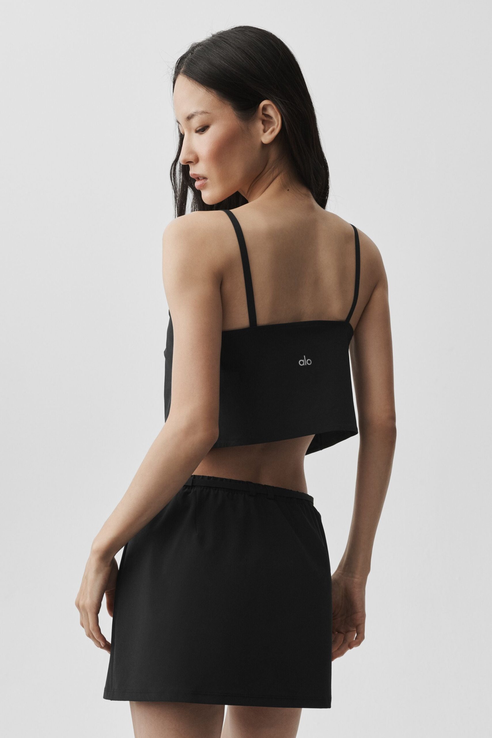 Cropped Connection Tank - Black - Image 4